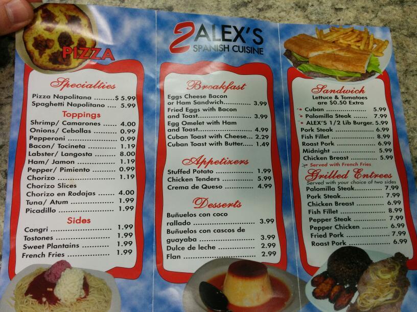 2 Alex's Menu image 3